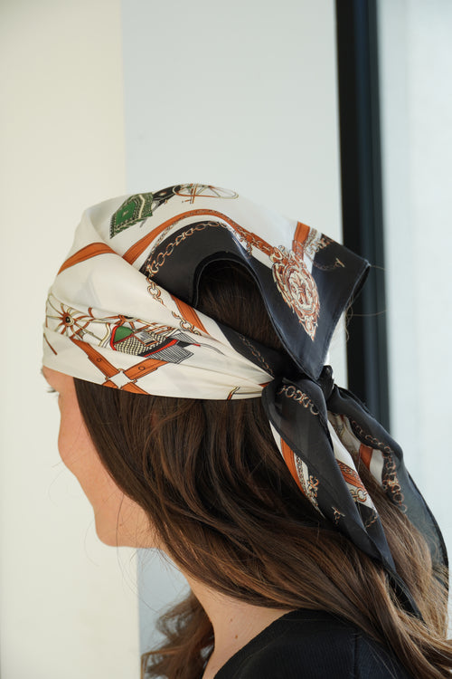 carré de soie foulard | ref 0023