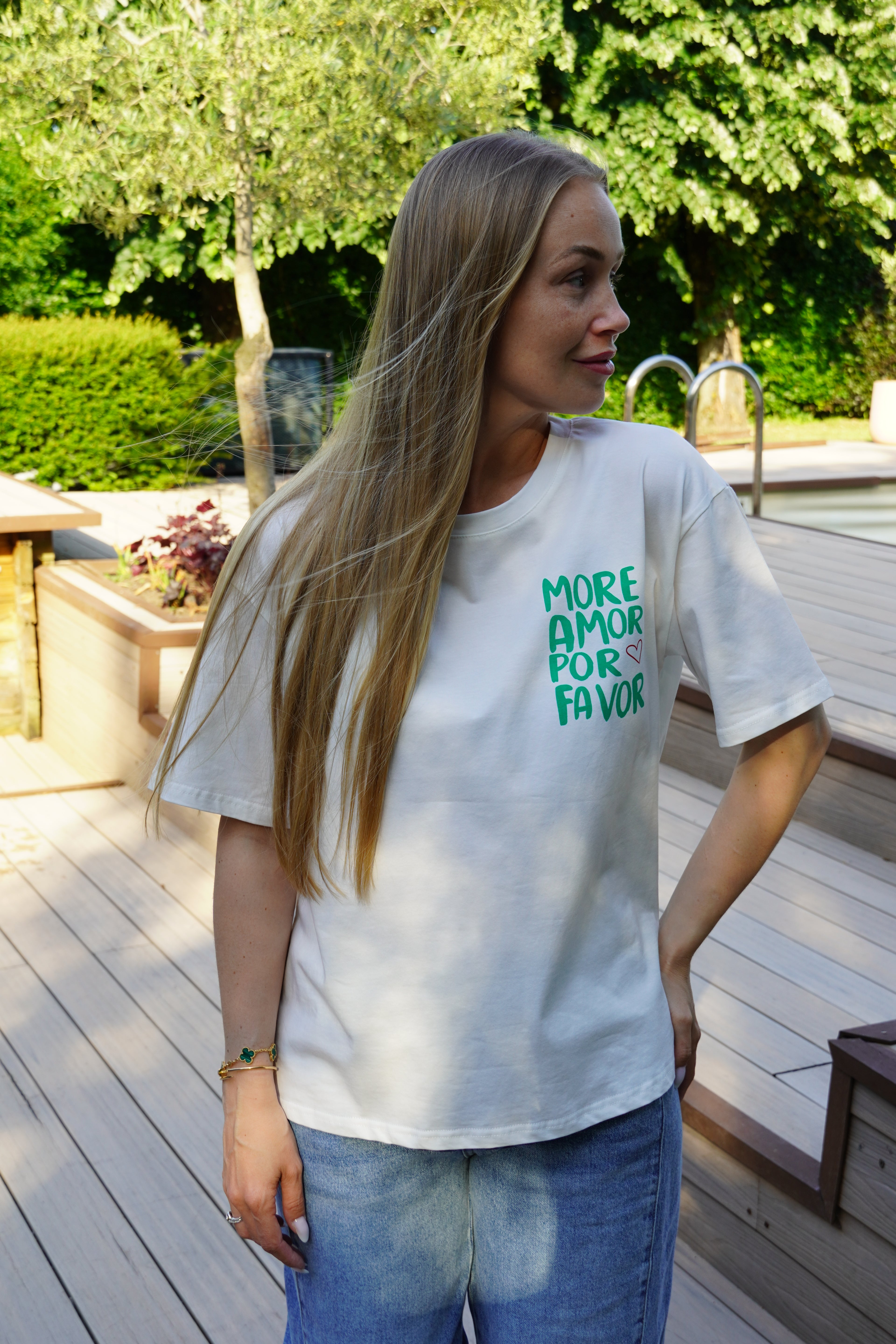 T-SHIRT amor vert REF | 0037