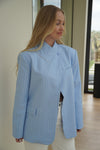 blazer rayé bleu ciel | ref 0006