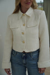 veste en tweed écrue | ref 0007